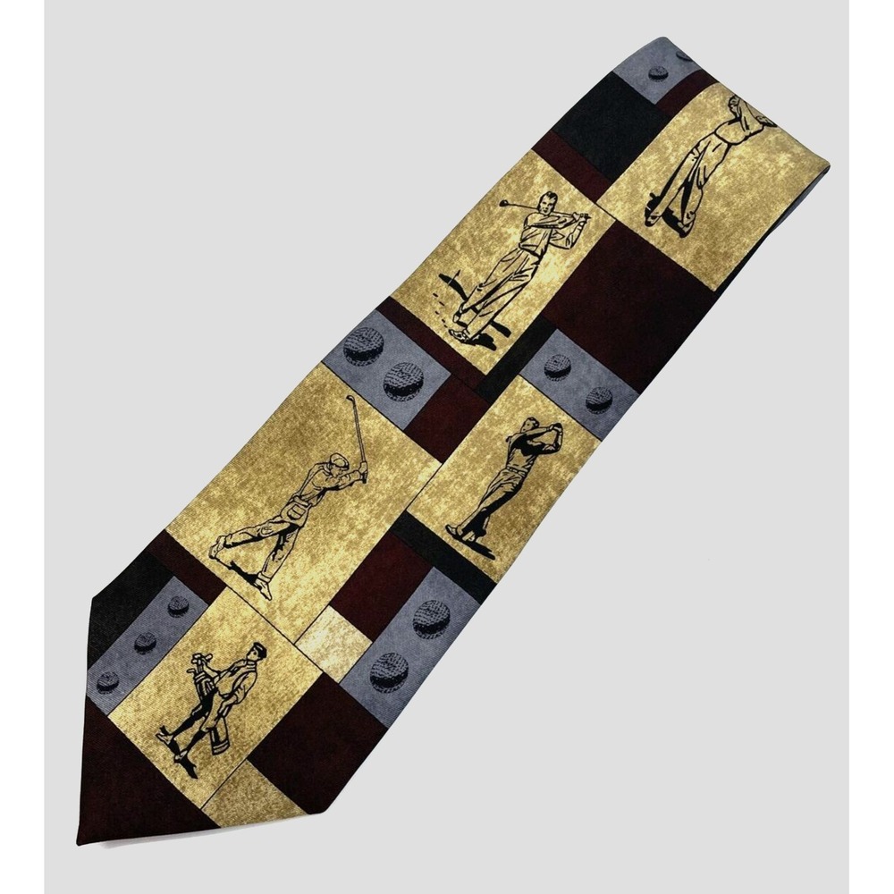 Eagle Mens NECKTIE TIE 100% SILK GOLF SPORTS  Novelty